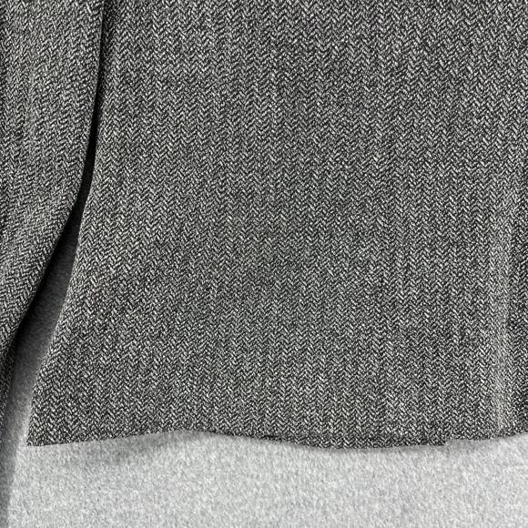 Calvin Klein Womens Herringbone Tweed Blazer Jacket Single Button Office Career - Picture 15 of 16